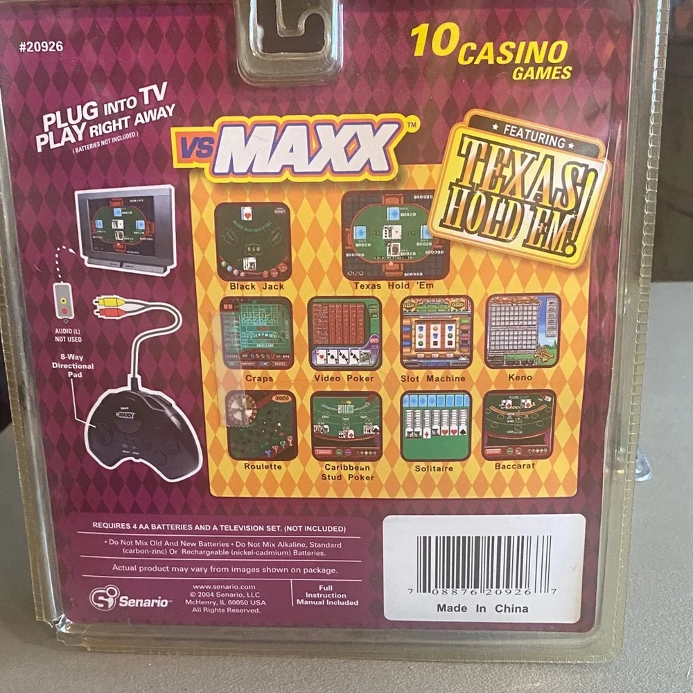 Casino 10-in-1 Black Gaming Console